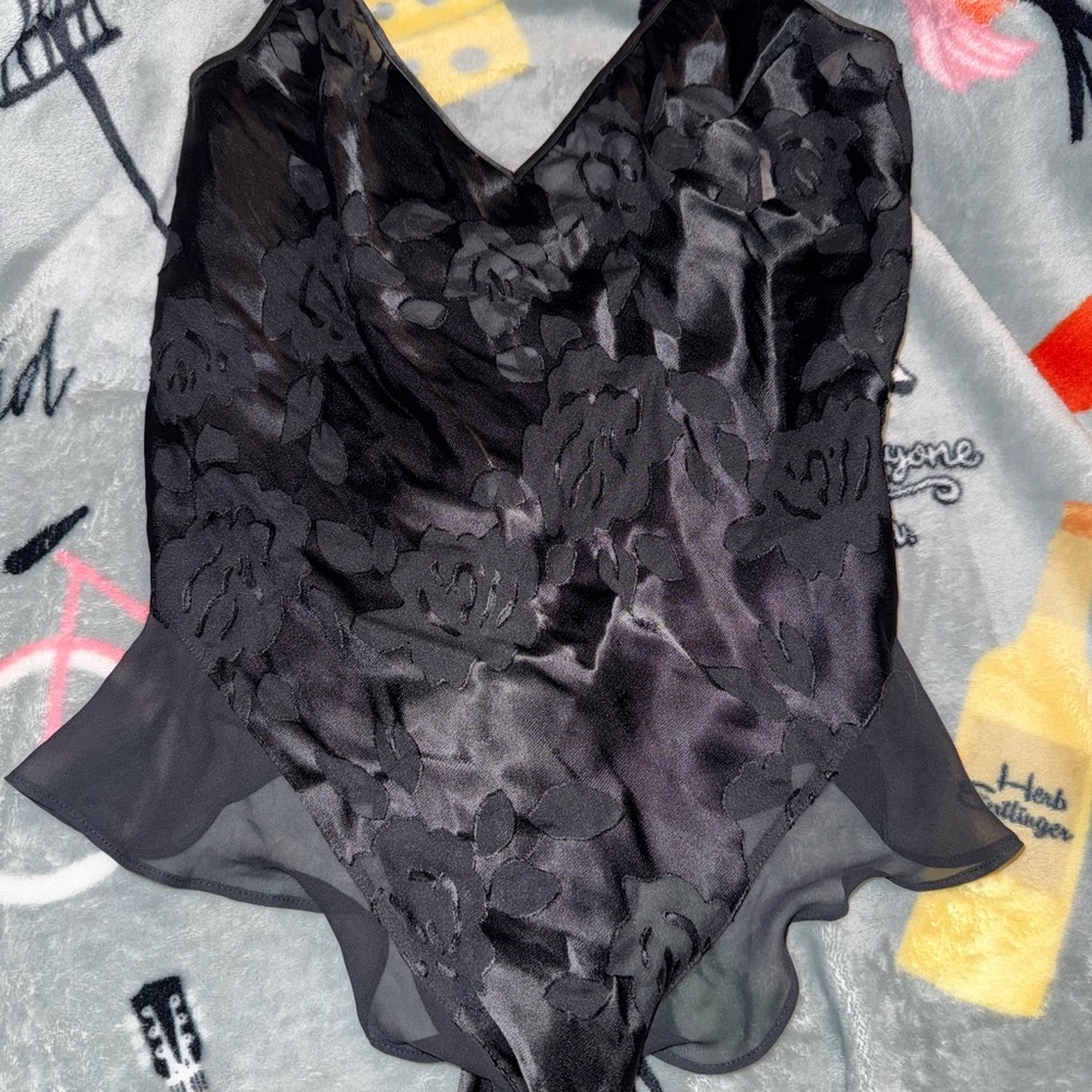 Victoria's Secret archives Black Lace Bodysuit